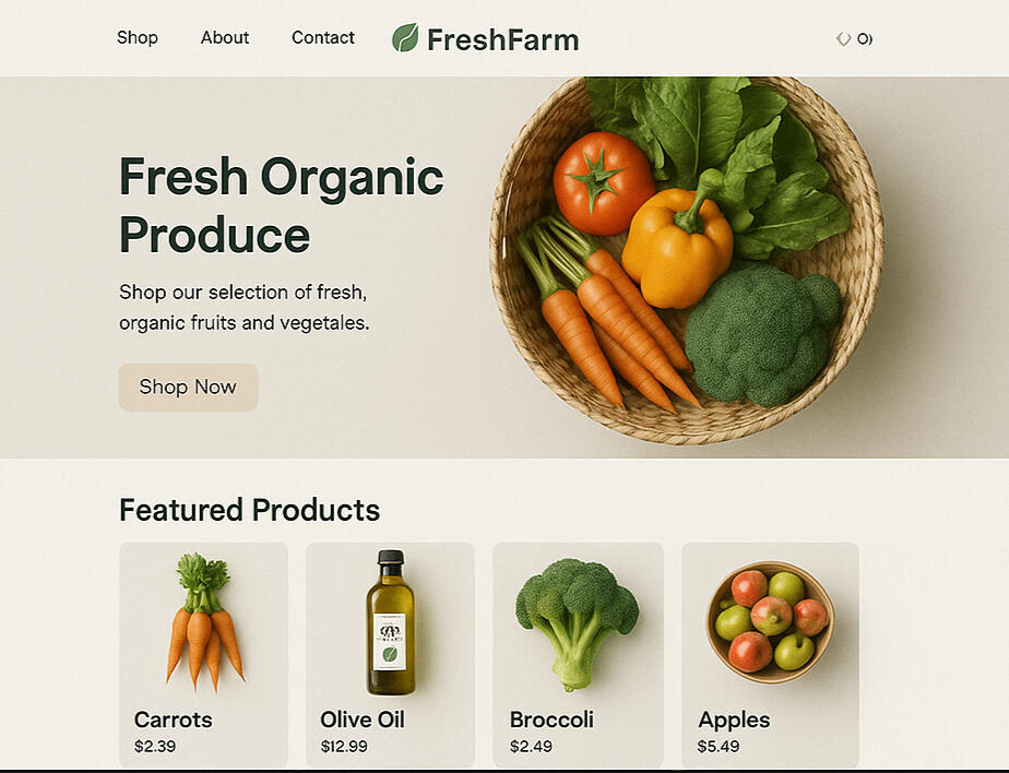 Fresh Farm Design blends nature-inspired aesthetics with clean, modern creativity. We specialize in branding, packaging, and digital design that reflects freshness, simplicity, and sustainability — perfect for farm-to-table, organic, or eco-conscious brand